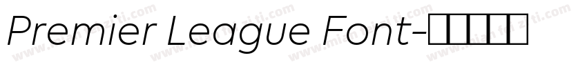 Premier League Font字体转换